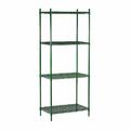 Olympic 24 in x 60 in 4 Shelf Epoxy Coated Shelving Unit J2460K-J74TSPK